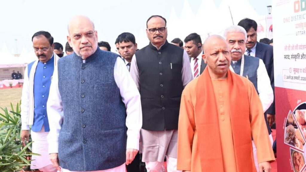 Amit Shah in Lucknow